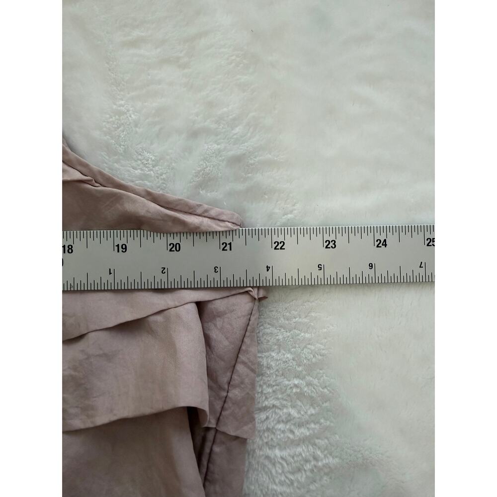Eileen Fisher Ruffle Top 100% Silk Sleeveless Lavender Layered Quiet Luxury XL - Picture 6 of 8